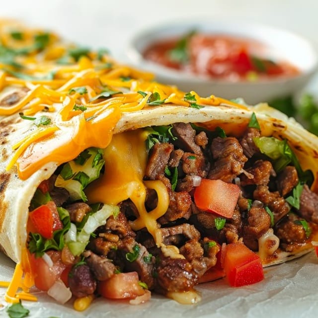 Beef burrito.