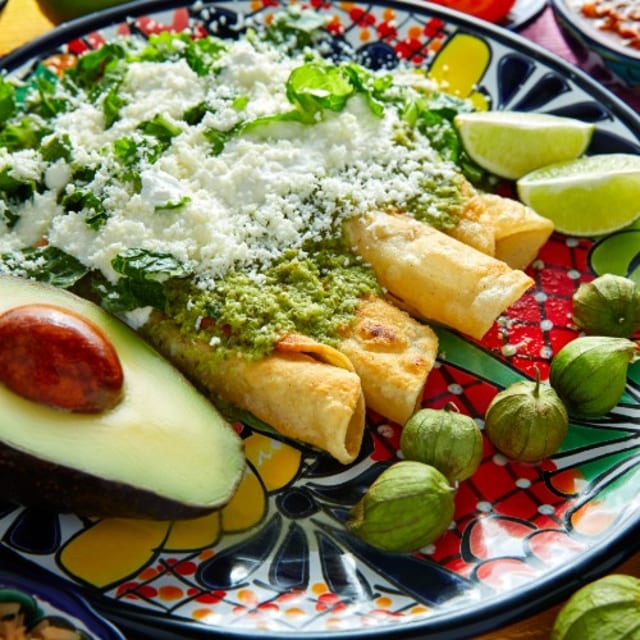 Enchiladas Verdes.