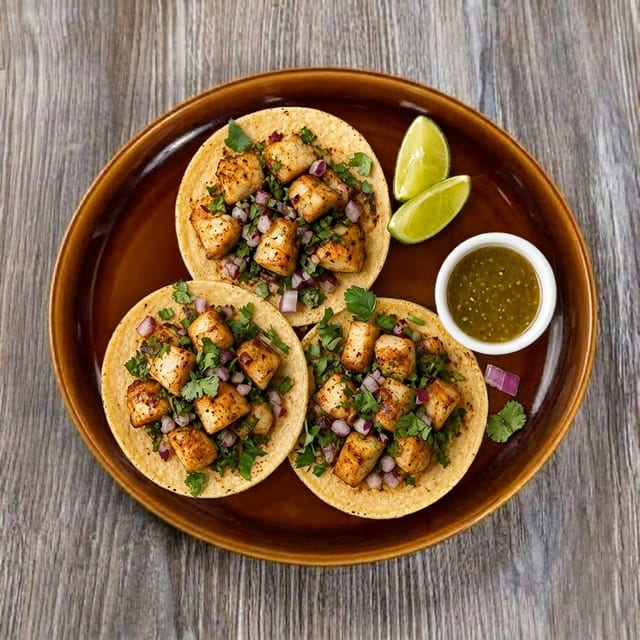 (3) Fish Tacos.