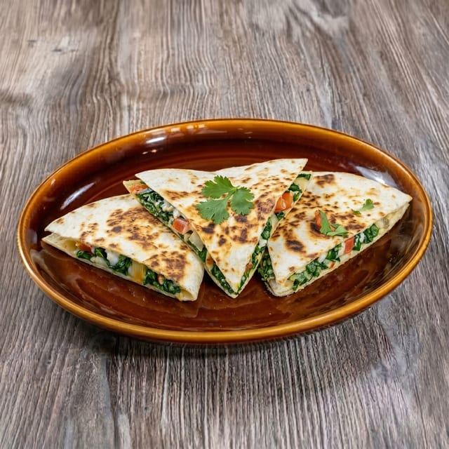 Spinach Quesadilla.