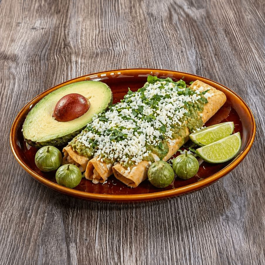 Enchiladas Verdes.